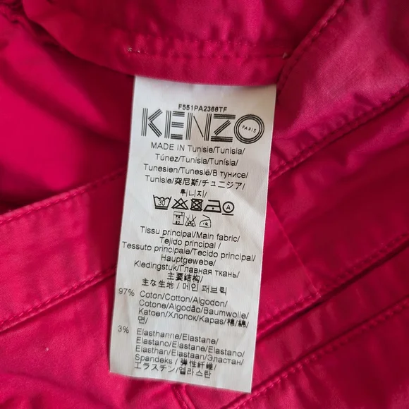 Kenzo Womens Medium Pink Ankle Pants Contemporary Preppy Academia Classic - Picture 8 of 8